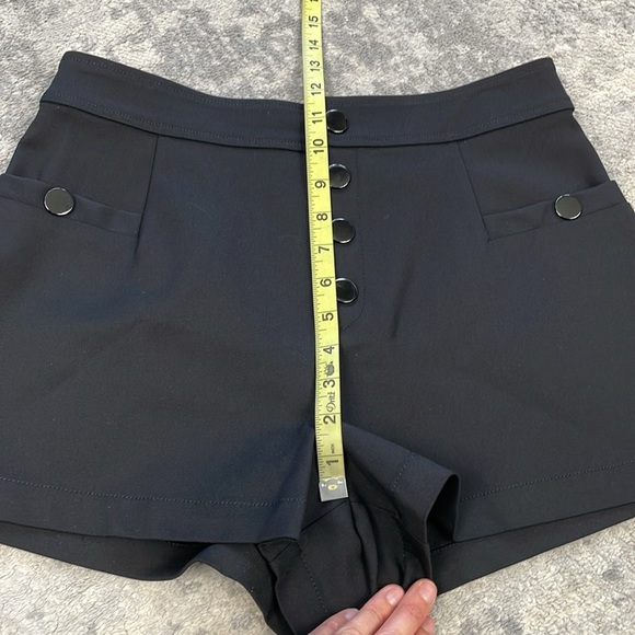 NWT Ramy Brook Taytum Short Black Polished High Rise Dressy Sz 8 - Picture 8 of 11